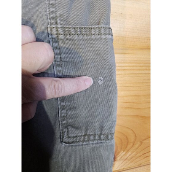 Carhartt Mens Cargo Pocket Carpenter Work Green Canvas Pants SZ 44 x 30 - Picture 10 of 12